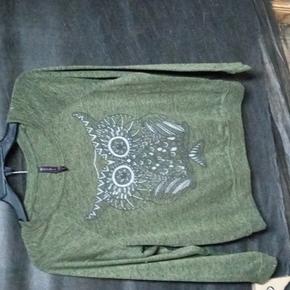 Hybrid Apparel Olive Knit Top